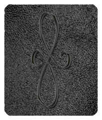 DF35-601-BK-SH-BK Black Scroll Shimmer Black